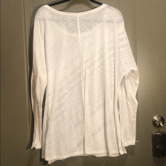 Old Navy ACTIVE Long Sleeve Tee White & Gray XXL - Picture 2 of 2
